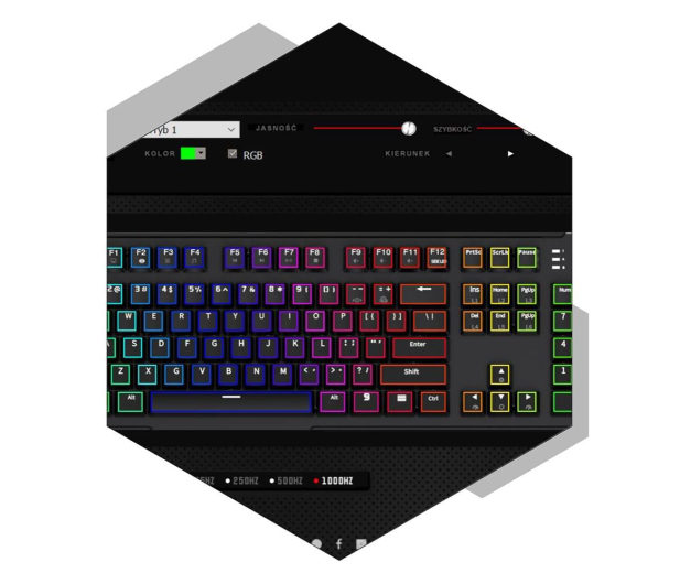 SPC Gear GK540 Magna Kailh Brown RGB Pudding Edition - 526989 - zdjęcie 17